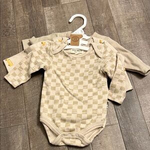 0-3M Rabbit+Bear Onesie Pack